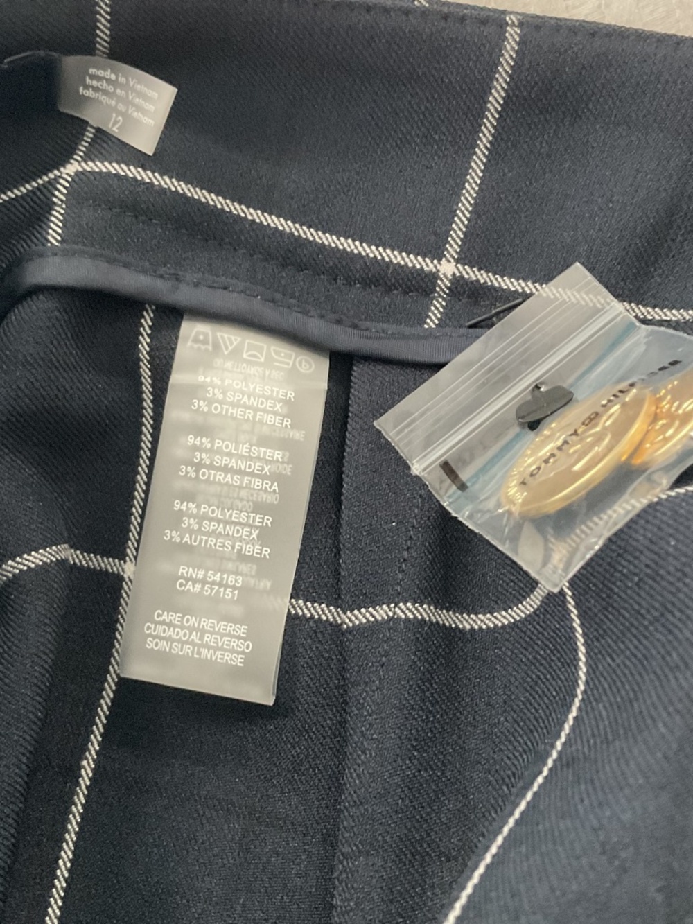 NWT Classy Tommy Hilfiger high waisted sailor pants 12 - Picture 10 of 10
